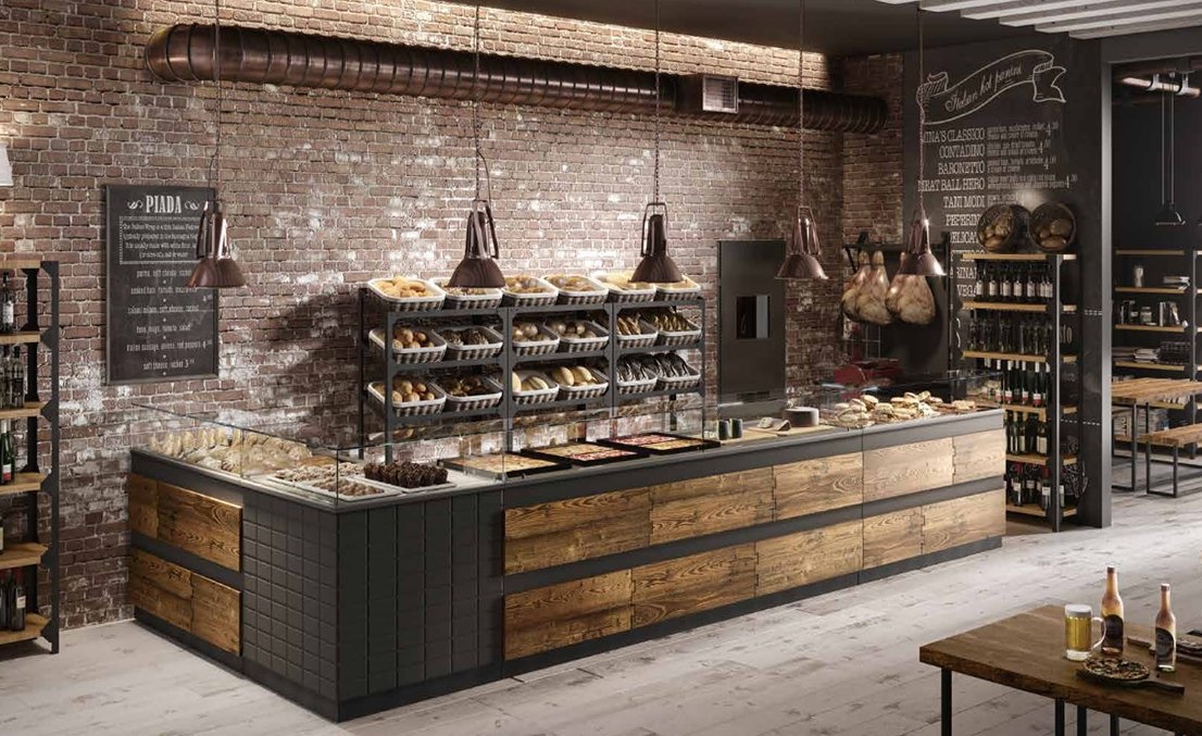 Rustikalni dizajn toplih, rashladnih i neutralnih vitrina mod. WST9