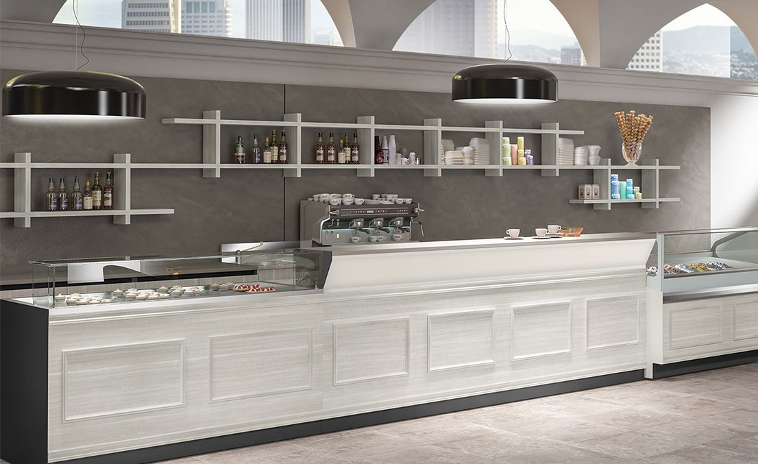 Šank sa vitrinom za kolače mod. DY1